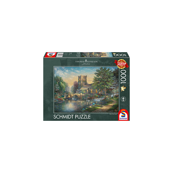 4001504573676 - Thomas Kinkade Willlow Wood Chapel Puzzle 1000 Teile 4001504573676 Schmidt