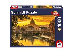 4001504583934 - Puzzle Goldenes Licht über Rom 1000 Teile