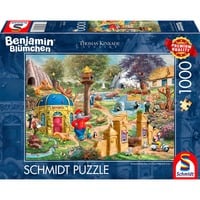 4001504584238 - Thomas Kinkade Studios Benjamin Blümchen Ein Tag im Neustädter Zoo Puzzle