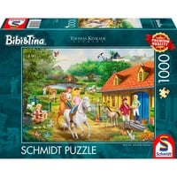 4001504584252 - Thomas Kinkade Studios Bibi & Tina – Spaß auf dem Martinshof Puzzle