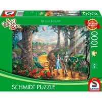 4001504584269 - Thomas Kinkade Studios Der Zauberer von Oz Follow the Yellow Brick Road Puzzle