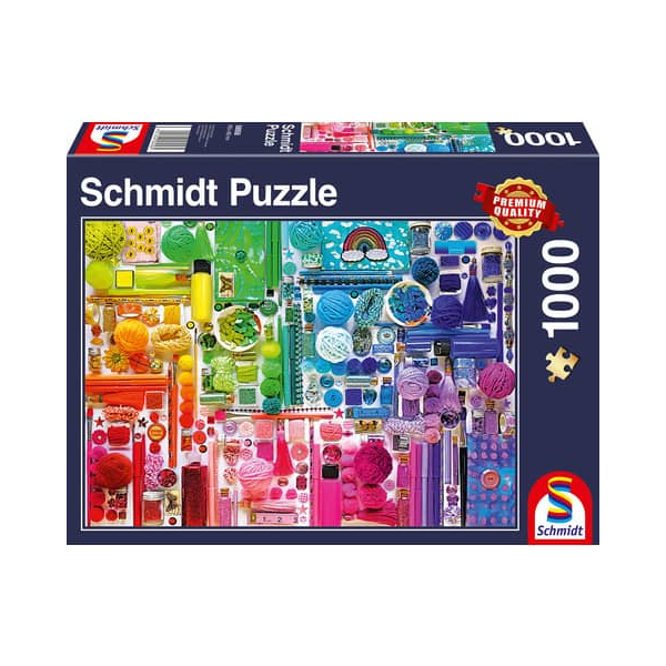 4001504589585 - Puzzle Regenbogenfarben - 1000 Teile 4001504589585 SCHMIDT