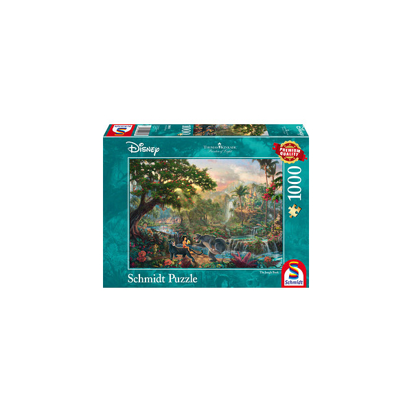 4001504594732 - Puzzle - Thomas Kinkade Disney - The Jungle Book (1000 pieces) Boden