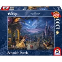 4001504594848 - Puzzle - Thomas Kinkade Disney - The Beauty and the Beast Dancing in the Moonlight (1000 pieces) Boden