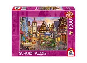 4001504597603 - Schmidt Puzzle 1000 - Romantisches Bayern Rothenburg ob der Tauber