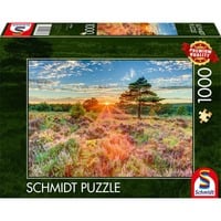 4001504597689 - Heide im Sonnenuntergang Puzzle