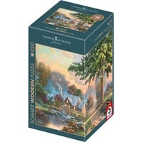 4001504597979 - Holzpuzzle Thomas Kinkade Studios Am alten Mühlenbach