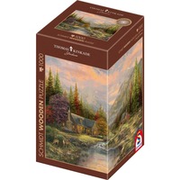 4001504597993 - Holzpuzzle Thomas Kinkade Studios Bergkulisse mit Bach