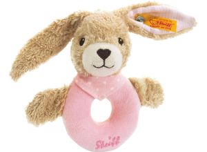 4001505237591 - Greifring Hoppel Hase mit Rassel 12 cm rosa