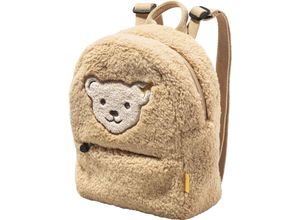 4001505600135 - Rucksack Teddyfleece Teddy-Patch für Kinder beige