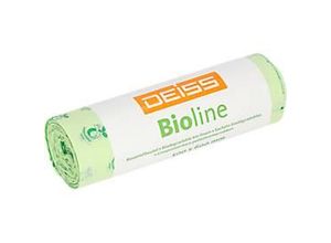 4001553060660 - DEISS Bioline Bioabfallsäcke Biofolie Ecovio natur B 500 x H 600 30 Liter 500 Stück