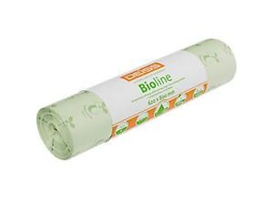 4001553060806 - DEISS BIOLINE Bioabfallsäcke 60 Liter ecovio® Biokunststoff Müllbeutel feuchtigkeitsdichte abbaubarer Folie (BxLxS) 700 x 1100 x 002 mm 1 Karton = 50 Rollen = 500 Säcke