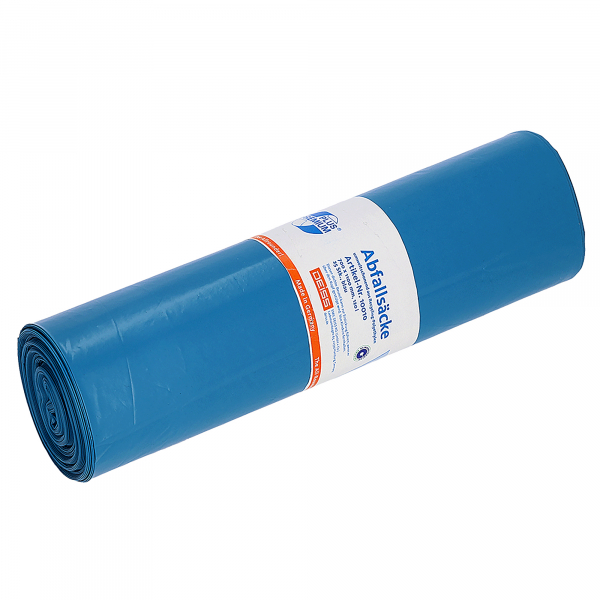 4001553710022 - DEISS LDPE Premium Müllsäcke 120 L Blau PE (Polyethylen) 55 Mikron 25 Stück