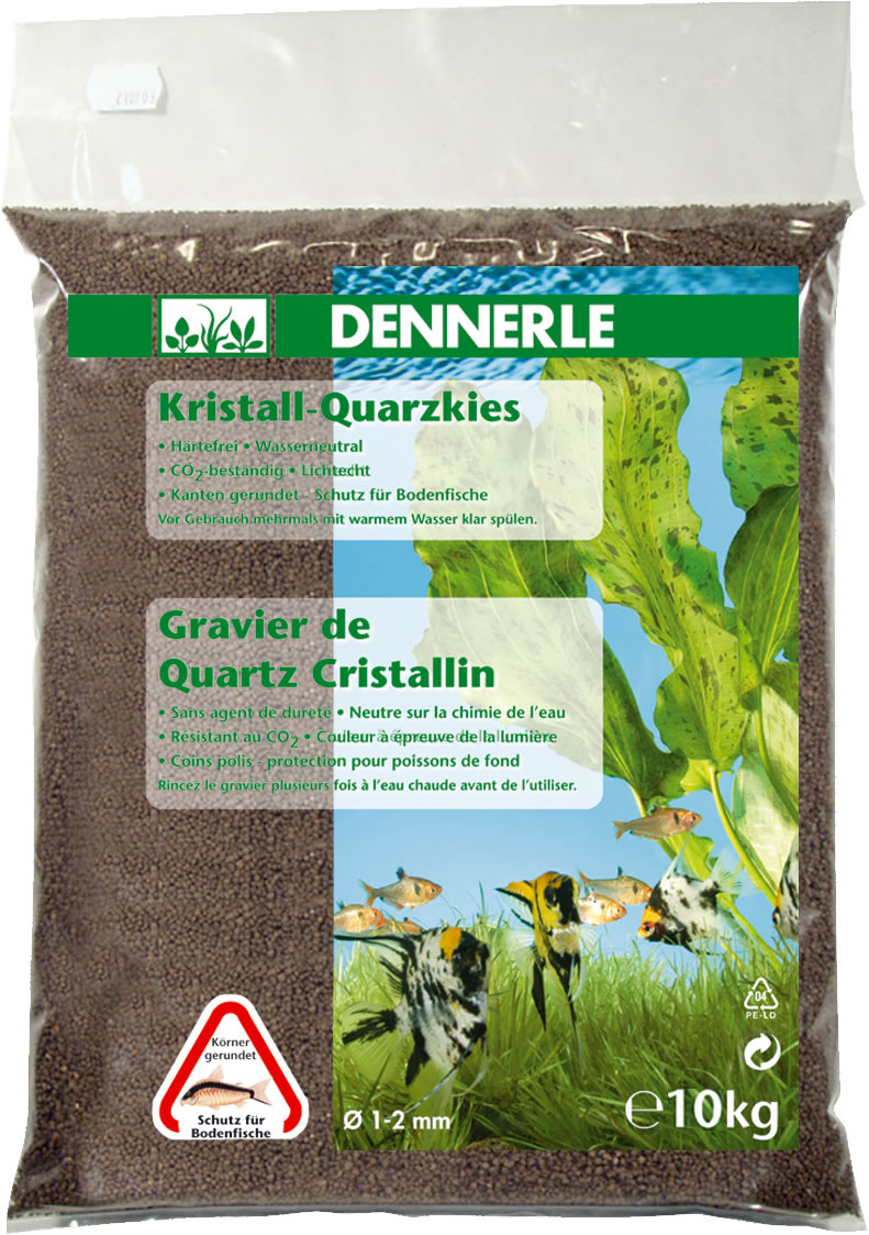 4001615017304 - Dennerle Kristall-Quarzkies Dunkelbraun 10 kg