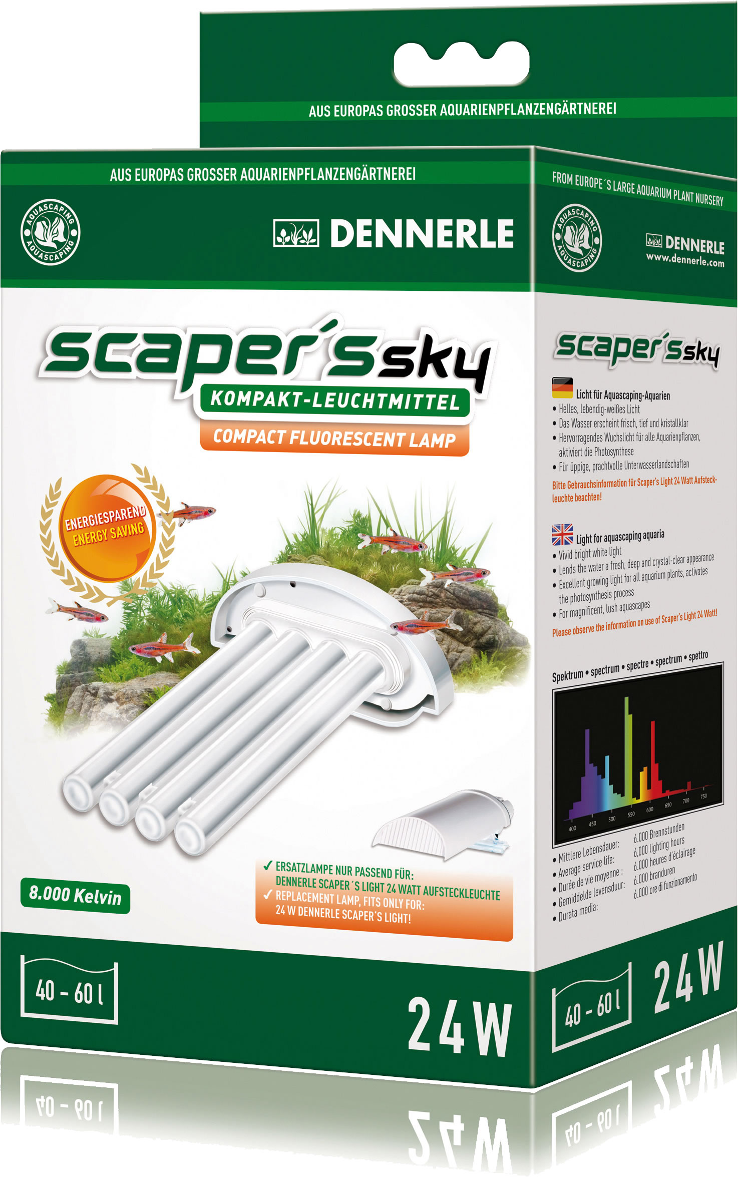 4001615057744 - Dennerle Scapers Sky 24 W Leuchtmittel für Scapers Light