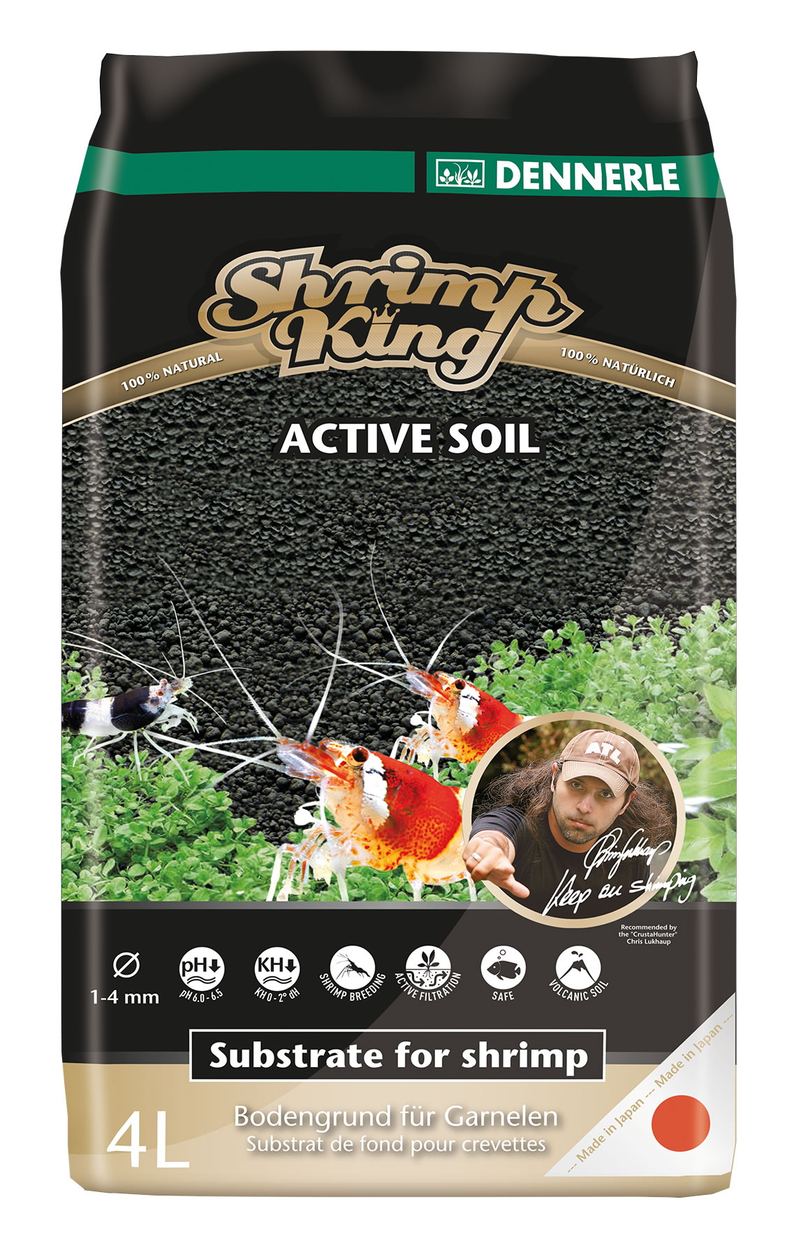 4001615061772 - Dennerle ShrimpKing Active Soil 4 L