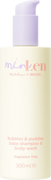 4001638590716 - minLen Bubbles & Puddles Baby Shampoo & Body Wash 300 ml