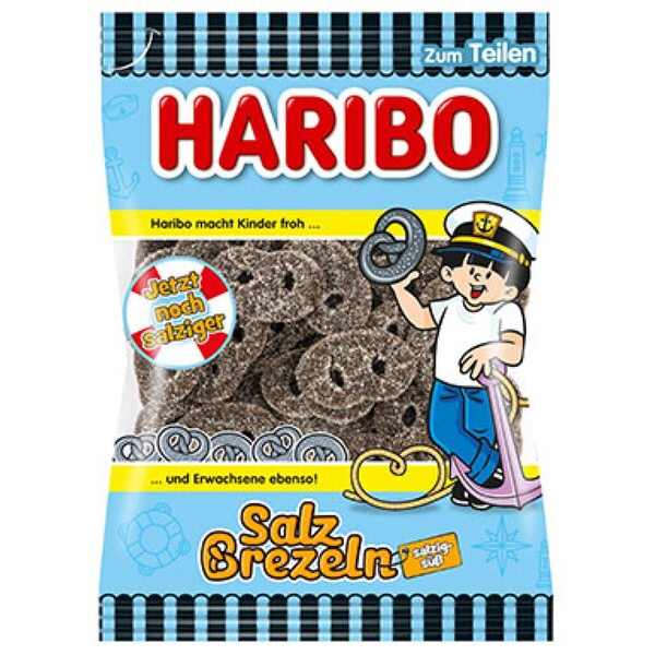 4001686347621 - Brezeln Salzigwürzig 175g kandierte Lakritz-Köstlichkeit 4001686347621 Haribo