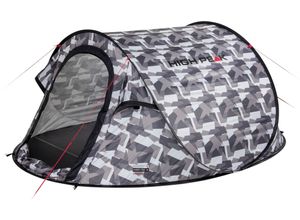 4001690102926 - Wurfzelt HIGH PEAK Pop up Zelt Vision 3 Zelte Gr B H L 180 cm x 100 cm x 235 cm bunt (camouflage) Wurfzelte