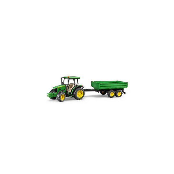 4001702021085 - John Deere 5115 M mit Bordwandanhänger 2108 Spielzeugauto 4001702021085 bruder