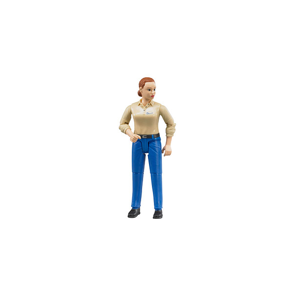 4001702604080 - BRUDER Woman with light skin tone and blue trousers - Mehrfarben - Weiblich - Junge Mädchen - 4 Jahr(e) - Kunststoff - 1 Stück(e) (60408)