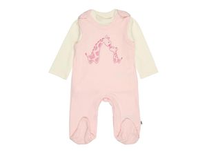 4001742835697 - - Strampler GIRAFFEN mit Langarmshirt in rosa weiß Gr56