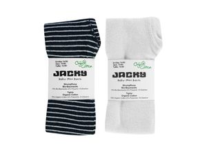 4001742936691 - - Baby-Strumpfhose BASIC JACKY 2er-Pack in marine weiß Gr74 80