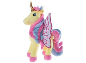 4001750609075 - - Kuscheltier GALUPY UNICORN - JESSY (25cm) in gelb bunt