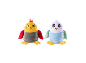 4001750756571 - - Kuscheltier MOODBOOSTER - VOGEL EVE (10cm) in weiß gelb