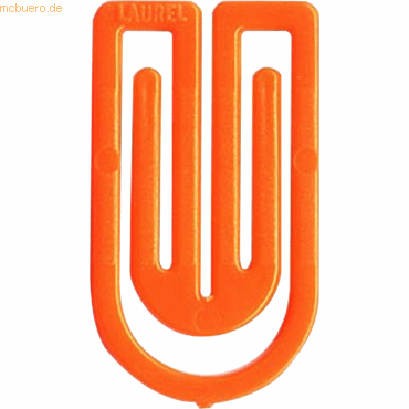 4001782158923 - Büroklammern King Klips 75mm VE=100 Stück orange