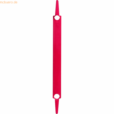 4001782165785 - Abheftmechanik 1830-20 10x80mm einteilig Kunststoff rot 10