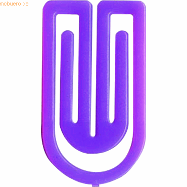 4001782244435 - Büroklammern King Klip 50mm VE=10 Stück violett