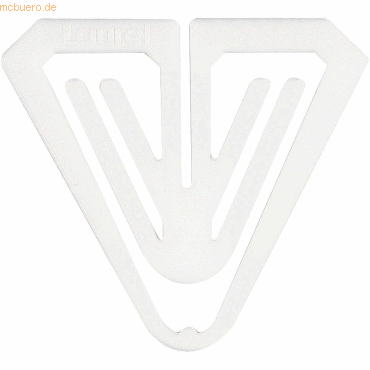 4001782329101 - Büroklammern Plastiklips Butterfly 50mm VE=1000 Stück weiß