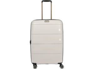 4001807352923 - 4-Doppelrollen-Trolley Hartschale Emblem TSA-Schloss beige