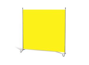 4001827477385 - Stellwand 180 x 180 cm - Gelb - Paravent Raumteiler Trennwand Sichtschutz