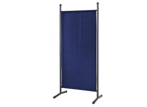 4001827477422 - Stellwand 85 x 180 cm - Blau - Paravent Raumteiler Trennwand Sichtschutz