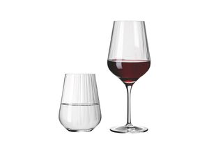 4001852075099 - Rotwein- und Wassergläser Sternschliff 12er Set