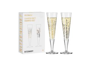 4001852077185 - Champagnergläser Goldnacht 205 ml 2er Set