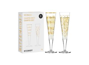 4001852077192 - Champagnergläser Goldnacht 205 ml 2er Set