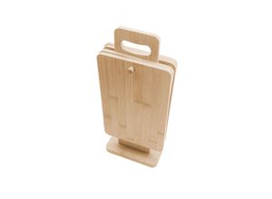 4001856028763 - SSW Bambus Frühstücksbretter Set mit Ständer 5-tlg 22 x 14 x 08 cm