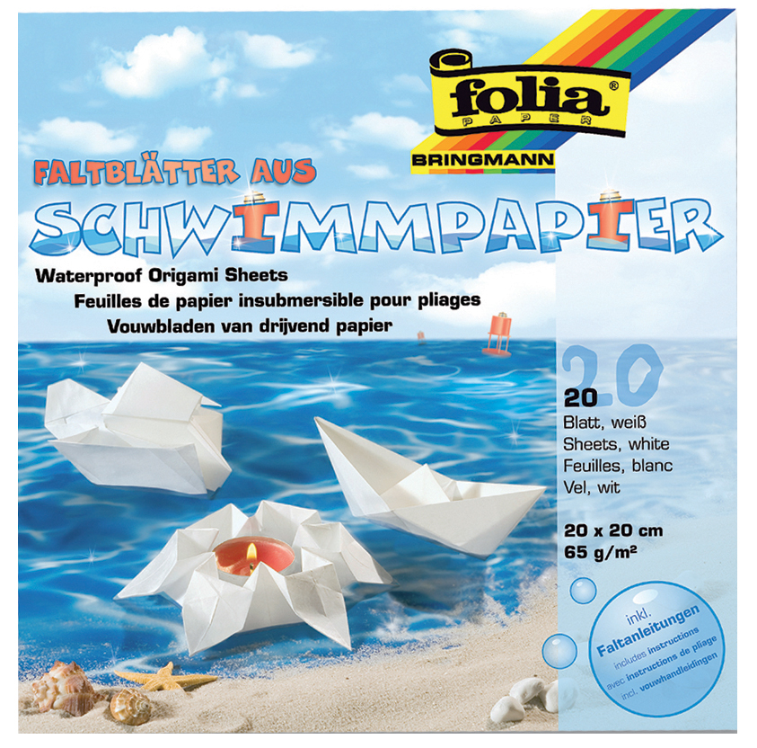 4001868005318 - Glorex Gmbh - Glorex Schwimmpapier 20 x 20 cm 20 Blatt Bastelpapier