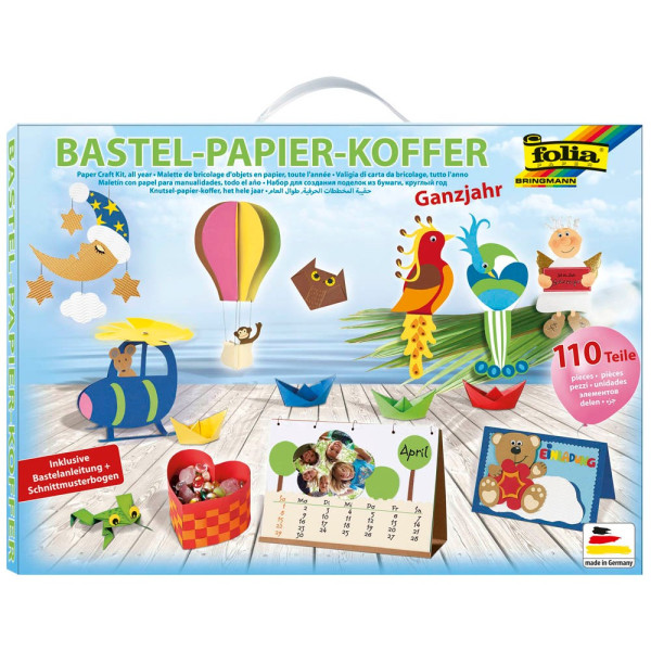 4001868009309 - Glorex Gmbh - Glorex Bastelpapier-Koffer 110-teilig Bastelpapier