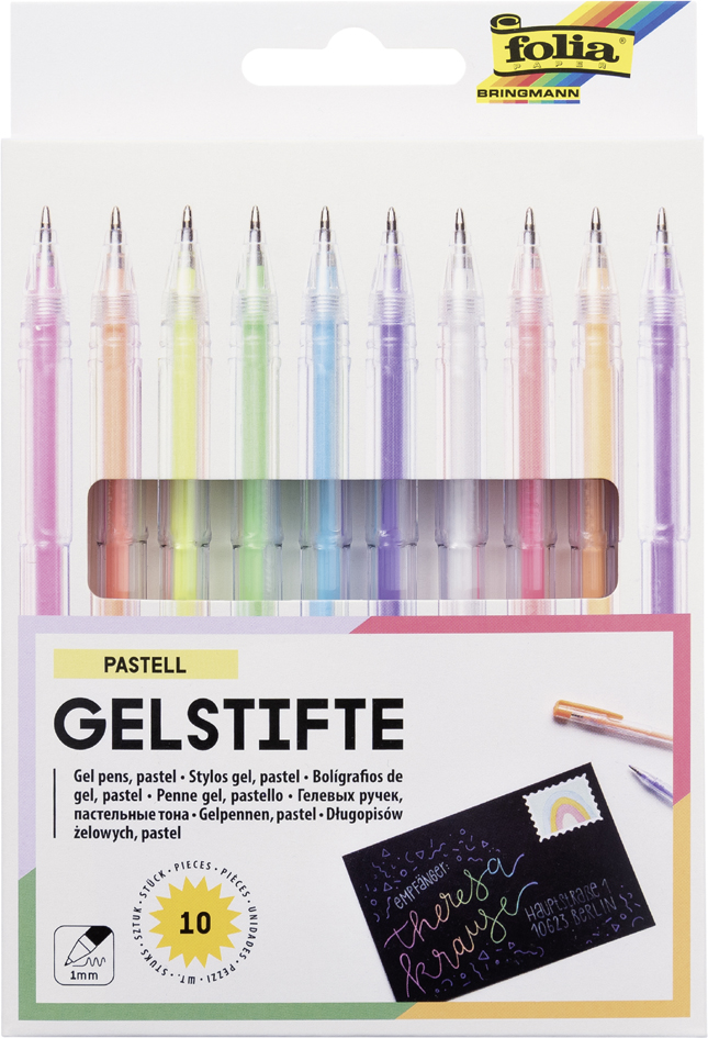 4001868019124 - Gelschreiber PASTELL farbig sortiert 10er Etui