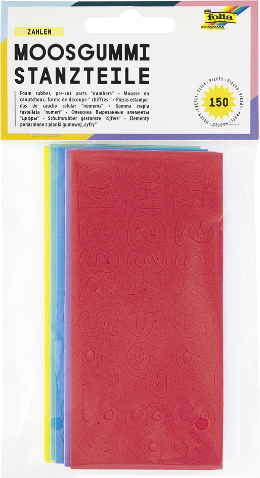 4001868023541 - Moosgummi-Stanzteile Zahlen