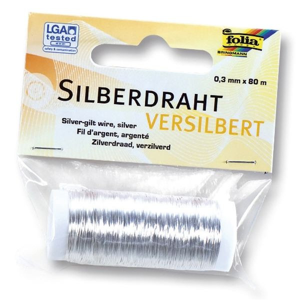 4001868032796 - 79360  03mm 80m Basteldraht versilbert 80 Meter