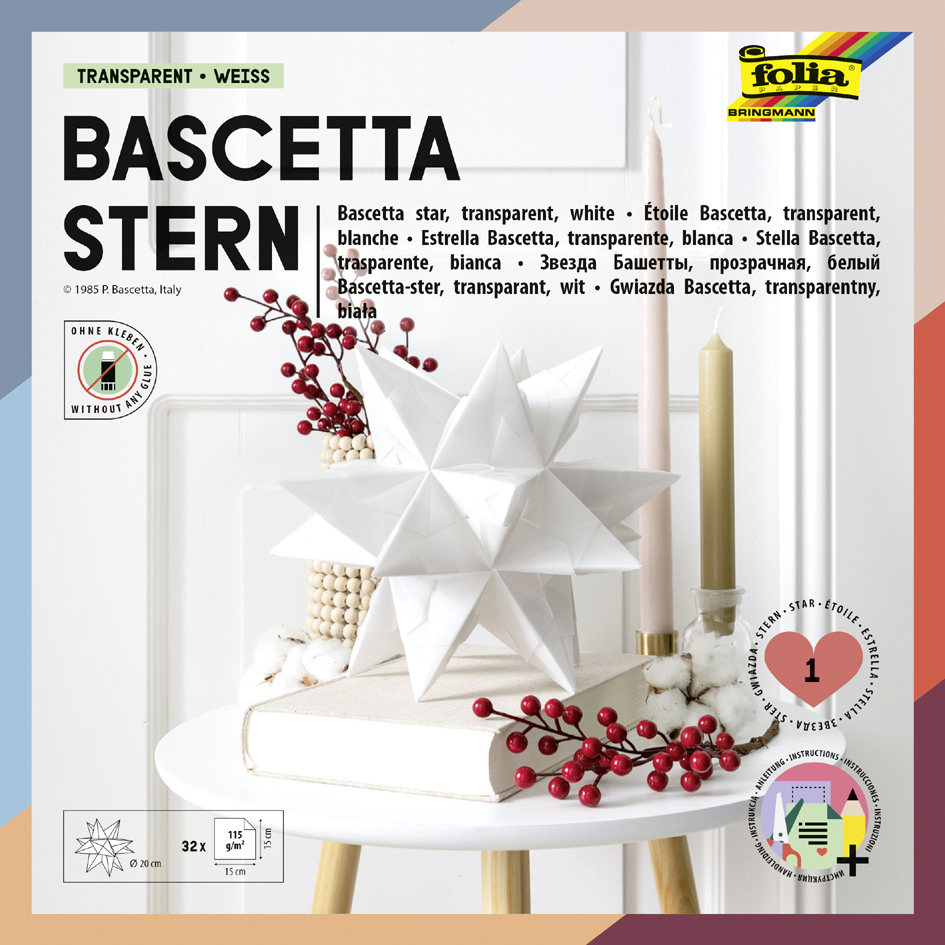 4001868033342 - Faltblätter Bascetta-Stern blau-transparent