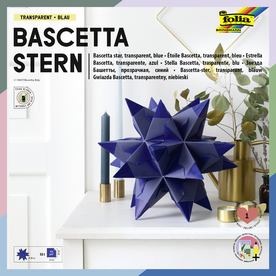 4001868033359 - Faltblätter Bascetta-Stern blau-transparent