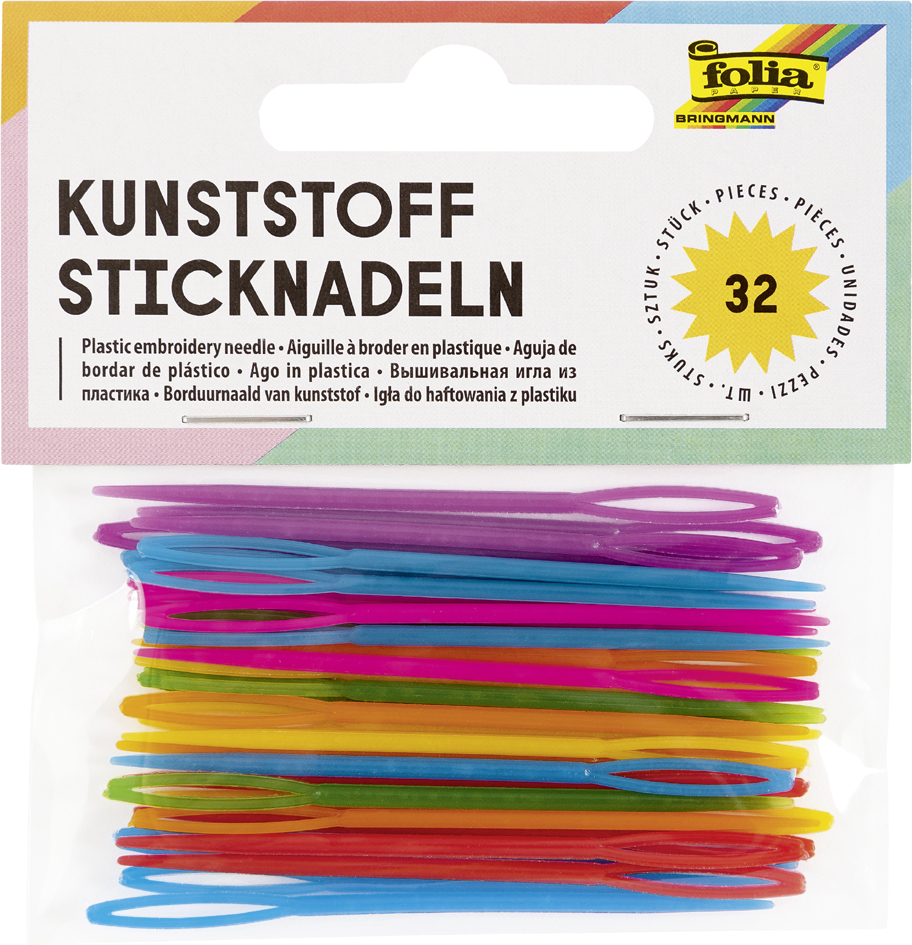 4001868034073 - Bastelwerkzeug farbsortiert Sticknadeln Ø 18 mm 4001868034073 folia 32 Stück