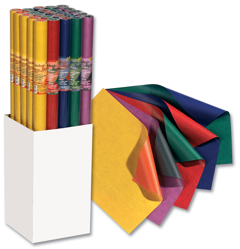 4001868036015 - Geschenkpapier Bicolor auf Rolle Display