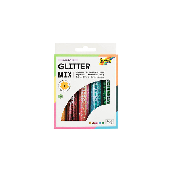 4001868043440 - Glitter-Mix mehrfarbig Rainbow 4001868043440 folia 70 Gramm